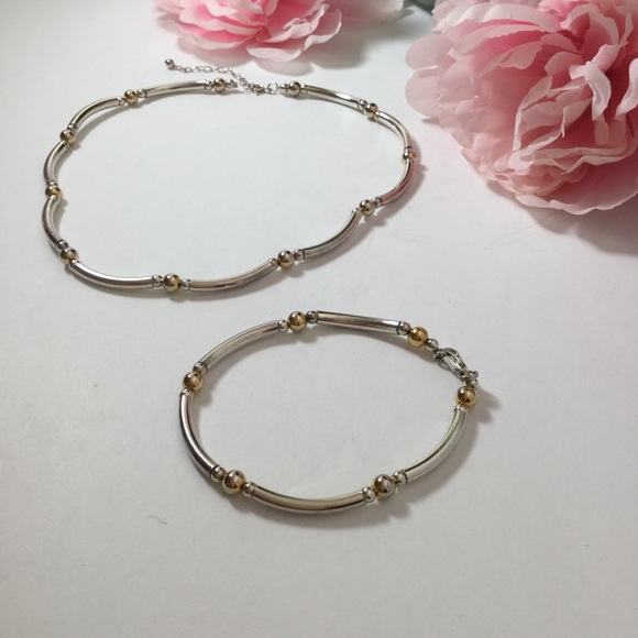 🚫 SOLD🚫 sterling silver necklace & bracelet - Picture 2 of 4